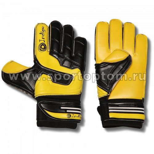 Перчатки вратарские INDIGO  200009 8 Черно-желтый