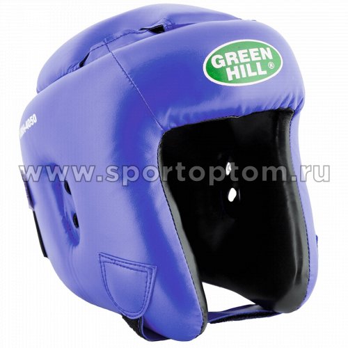 Шлем кикбоксерский Green Hill BRAVE PU FX для соревнований KBH-4050 L Синий