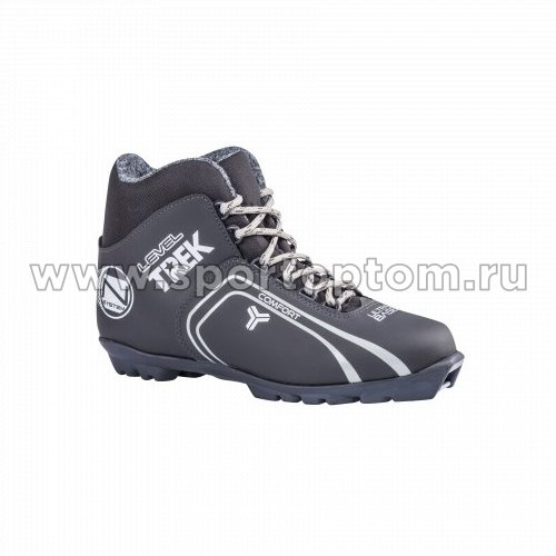 Ботинки лыжные NNN TREK Level4 синтетика TR-251 36 Черный (лого серебро)