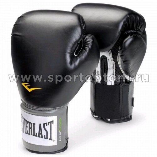 Перчатки боксёрские EVERLAST Pro Style Anti-MB PU  2310U 10 унций Черный