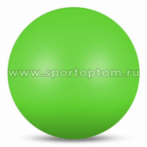 Мяч для художественной гимнастики INDIGO металлик 300 г IN315 15 см Салатовый