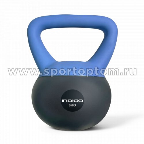 Гиря мягкая INDIGO 6,0кг IN405 6 кг Сине-серый