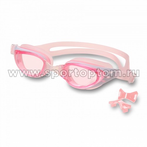 Очки для плавания INDIGO PIKE сменная переносица GT21-1 Розовый