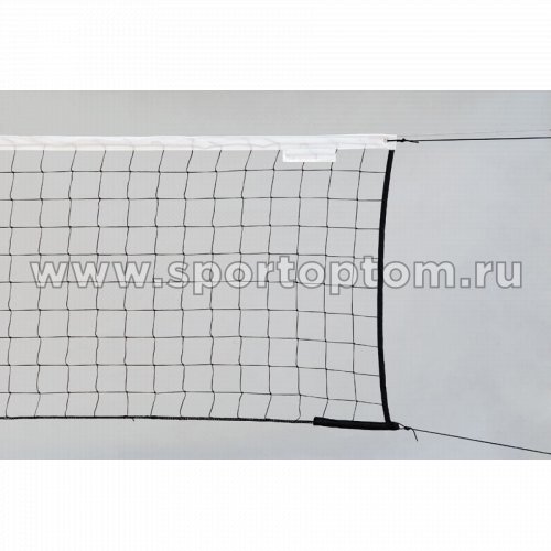 Сетка волейбольная ПРОФИ (нить 4,0 мм) без троса 9,5*1 м Черный