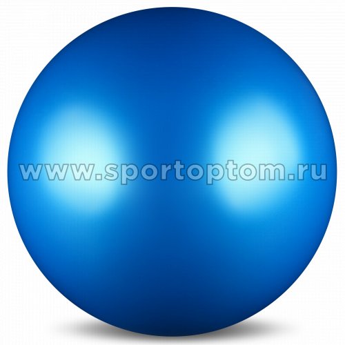 Мяч для художественной гимнастики силикон Металлик 300 г AB2803 15 см Синий