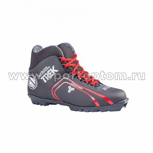 Ботинки лыжные SNS TREK Level2 синтетика TR-277 33 Черный (лого красный)