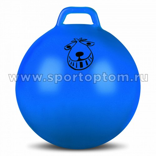 Мяч гимнастический с ручкой INDIGO   IN093 45 см Голубой
