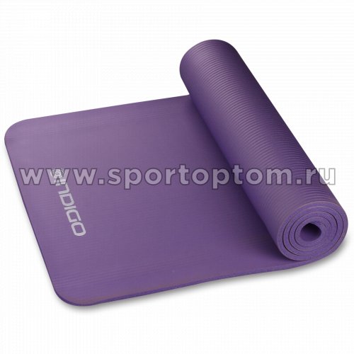 Коврик для йоги и фитнеса INDIGO NBR IN229 183*61*1,2 см Фиолетовый