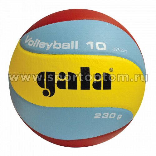 Мяч волейбольный GALA Volleyball 10 тренировочный клееный (PU) BV 5651 S Желто-сине-красный