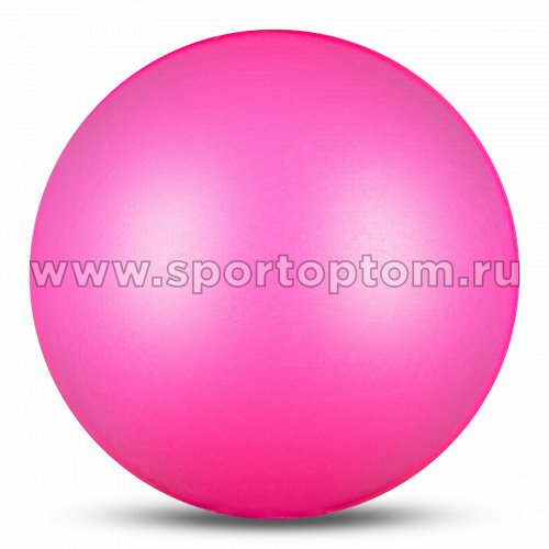 Мяч для художественной гимнастики INDIGO металлик 400 г IN329 19 см Цикламеновый