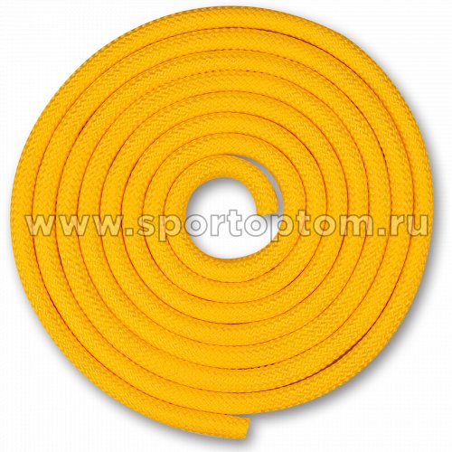 Скакалка для художественной гимнастики Утяжеленная INDIGO SM-121 2,5 м Желтый