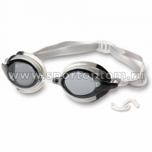 Очки для плавания детские INDIGO RUFF сменная переносица  10130-2 Серый