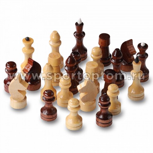 Шахматные фигуры деревянные лакированные 