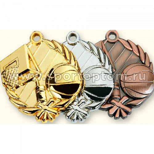 Медали INDIGO Баскетбол d48мм к-т 3шт: золото,серебро,бронза 480008 ZS 48 мм