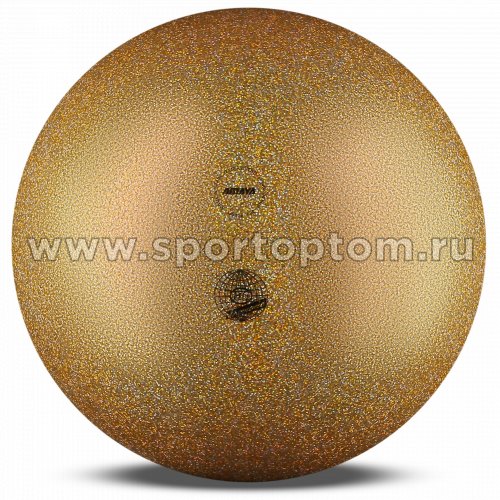 Мяч для художественной гимнастики AMAYA HOLOSCENTE 400 г tecnocaucho 350536 20 см Золотой с блестками