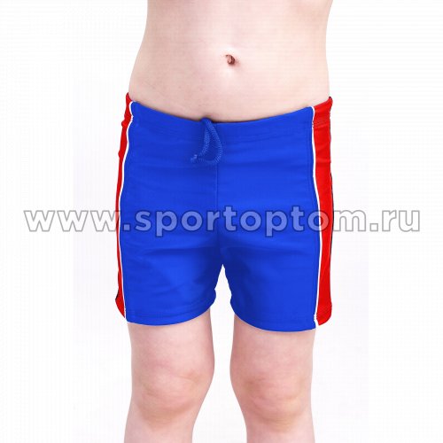 Плавки-шорты детские с кантом SM-432 Сине-красный