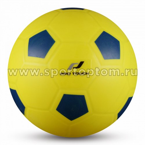 Мяч резиновый детский INDIGO Футбол  IN120 15 см Желто-Синий
