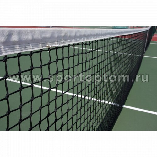Сетка для большого тенниса (нить 2,2 мм) 12,8*1,05 м Черный