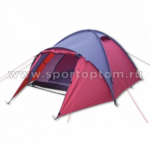 Палатка INDIGO Lena-3 210+120*210*130 см Розово-фиолетовый