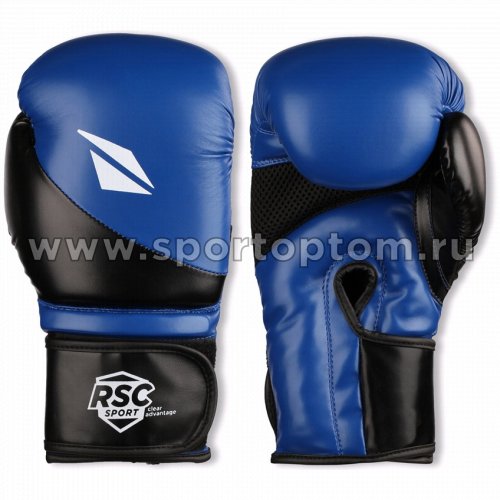 Перчатки боксёрские RSC PU FLEX BF BX 023 10 унций Сине-черный