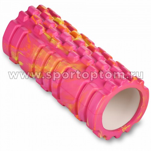 Ролик массажный для йоги INDIGO PVC (Валик для спины) IN101 33*14 см Мультицвет