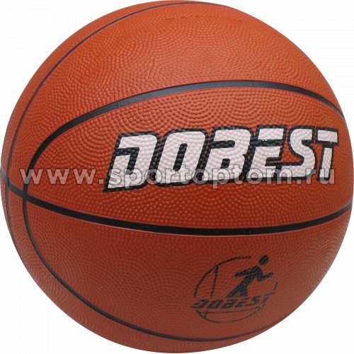 Мяч баскетбольный №7 DOBEST (резина) 0886-7RB Оранжевый