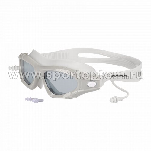 Очки для плавания (полумаска) INDIGO TRIATHLON с берушами IN338 Серый