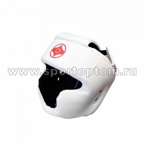Шлем карате тренировочный закрытый LEOSPORT и/к LR-02 L Белый