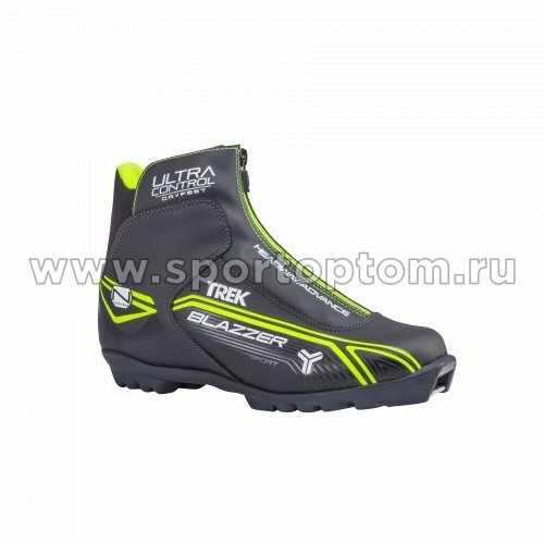 Ботинки лыжные NNN TREK Blazzer Comfort1 синтетика TR-268 37 Черный (лого лайм неон)