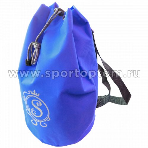 Рюкзак для художественной гимнастики универсальный вензель GPS00051 40*22*22 см Васильковый