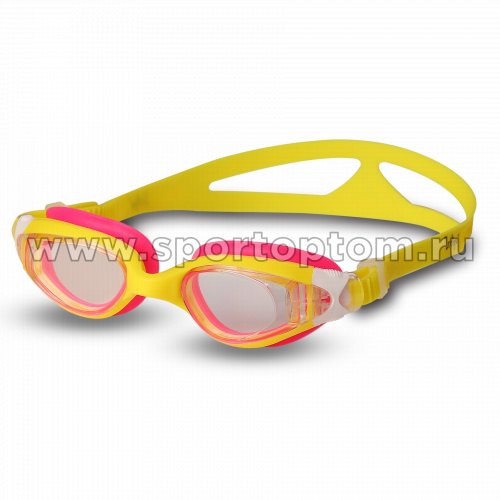 Очки для плавания детские INDIGO NEMO  GS16-3 Желто-Розовый