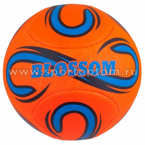 Мяч волейбольный INDIGO BLOSSOM любительский шитый (PVC Foamitex 1,6 мм) 1183/1184 Оранжево-синий
