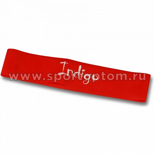 Эспандер Лента латекс замкнутая INDIGO MEDIUM (2-7 кг) 6004-2 HKRB 46*5*0.05см Красный