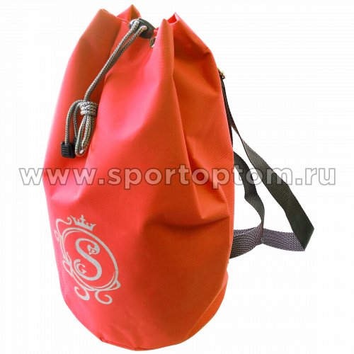 Рюкзак для художественной гимнастики универсальный вензель GPS00051 40*22*22 см Оранжевый