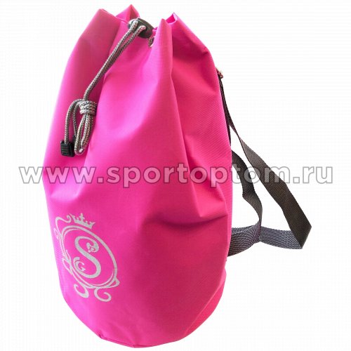 Рюкзак для художественной гимнастики универсальный вензель GPS00051 40*22*22 см Розовый