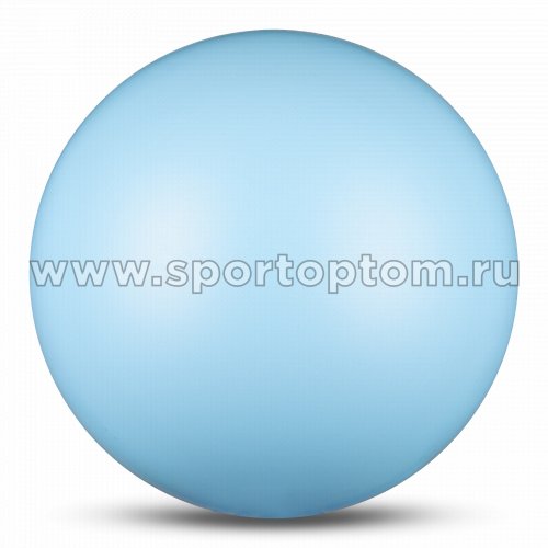 Мяч для художественной гимнастики INDIGO металлик 400 г IN329 19 см Голубой