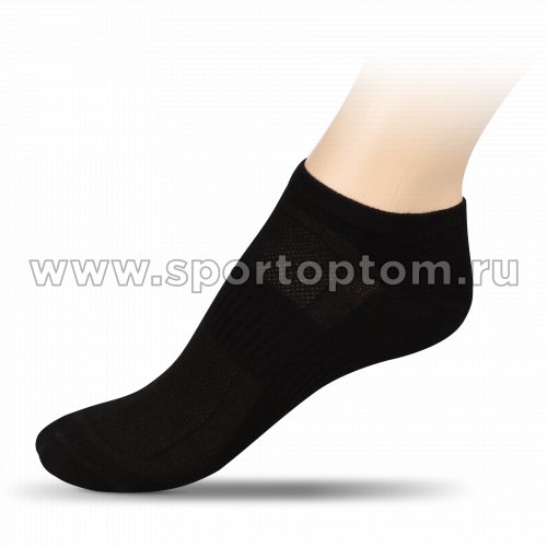 Носки спортивные укороченные хлопок ЛВ18 Черный