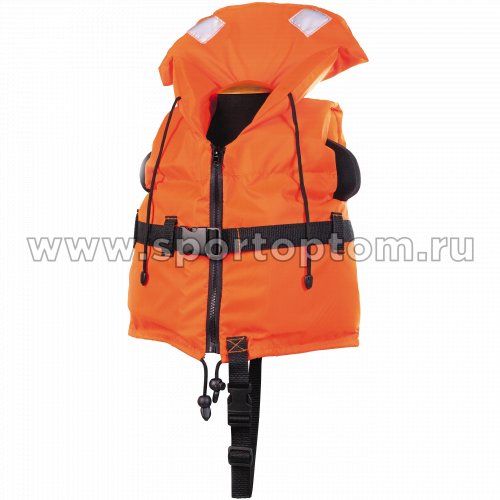 Жилет страховочный Юнга детский с подголовником 5-10 кг SM-034 Оранжевый