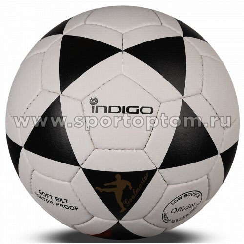 Мяч футбольный Футзал №4 INDIGO MAMBO CLASSIC тренировочный 1164 SALA Черно-белый