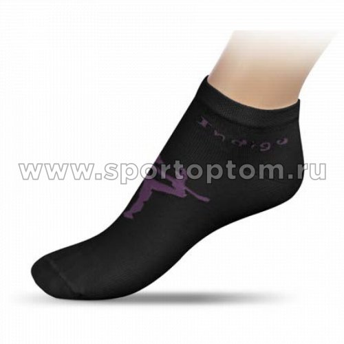 Носки для художественной гимнастики с рисунком INDIGO А14-01 Черный