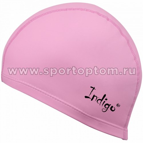 Шапочка для плавания  ткань прорезиненная с PU пропиткой INDIGO IN048 Розовый
