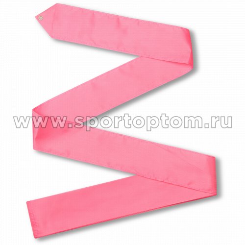 Лента гимнастическая без палочки СЕ2 4,0 м Розовый