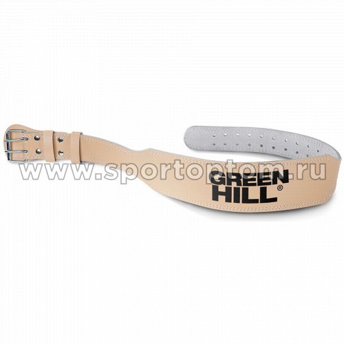 Пояс тяжелоатлетический Green Hill 15 см кожа WLB-6426 S Коричневый