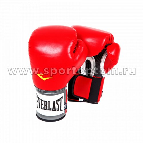Перчатки боксёрские EVERLAST Pro Style Anti-MB PU  2110U 10 унций Красный