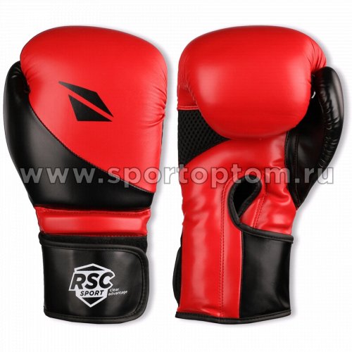 Перчатки боксёрские RSC PU FLEX BF BX 023 12 унций Красно-черный