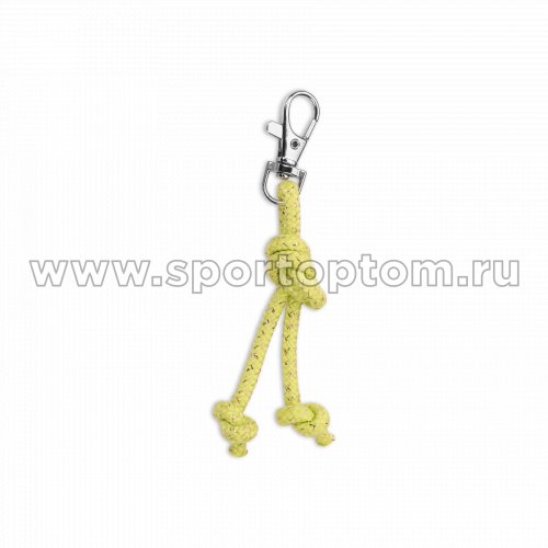 Сувенир брелок скакалка для художественной гимнастики INDIGO (10 шт) SM-444 10 см Салатовый люрекс