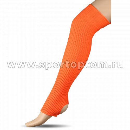 Гетры для гимнастики и танцев Шерсть СН1 50 см Оранжевый