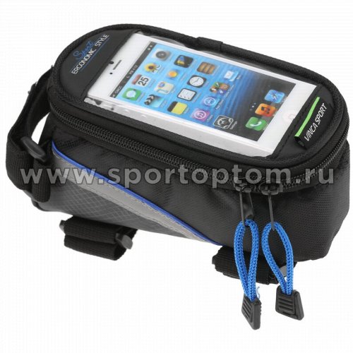 Вело Сумка на раму с отделением для телефона FB-07S 180*85*85мм Черно-синий