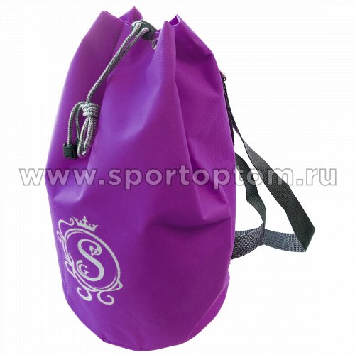 Рюкзак для художественной гимнастики универсальный вензель GPS00051 40*22*22 см Фиолетовый