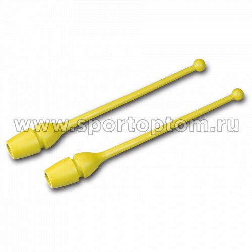 Булавы для художественной гимнастики AMAYA (термопластик) 320202 41 см Желтый